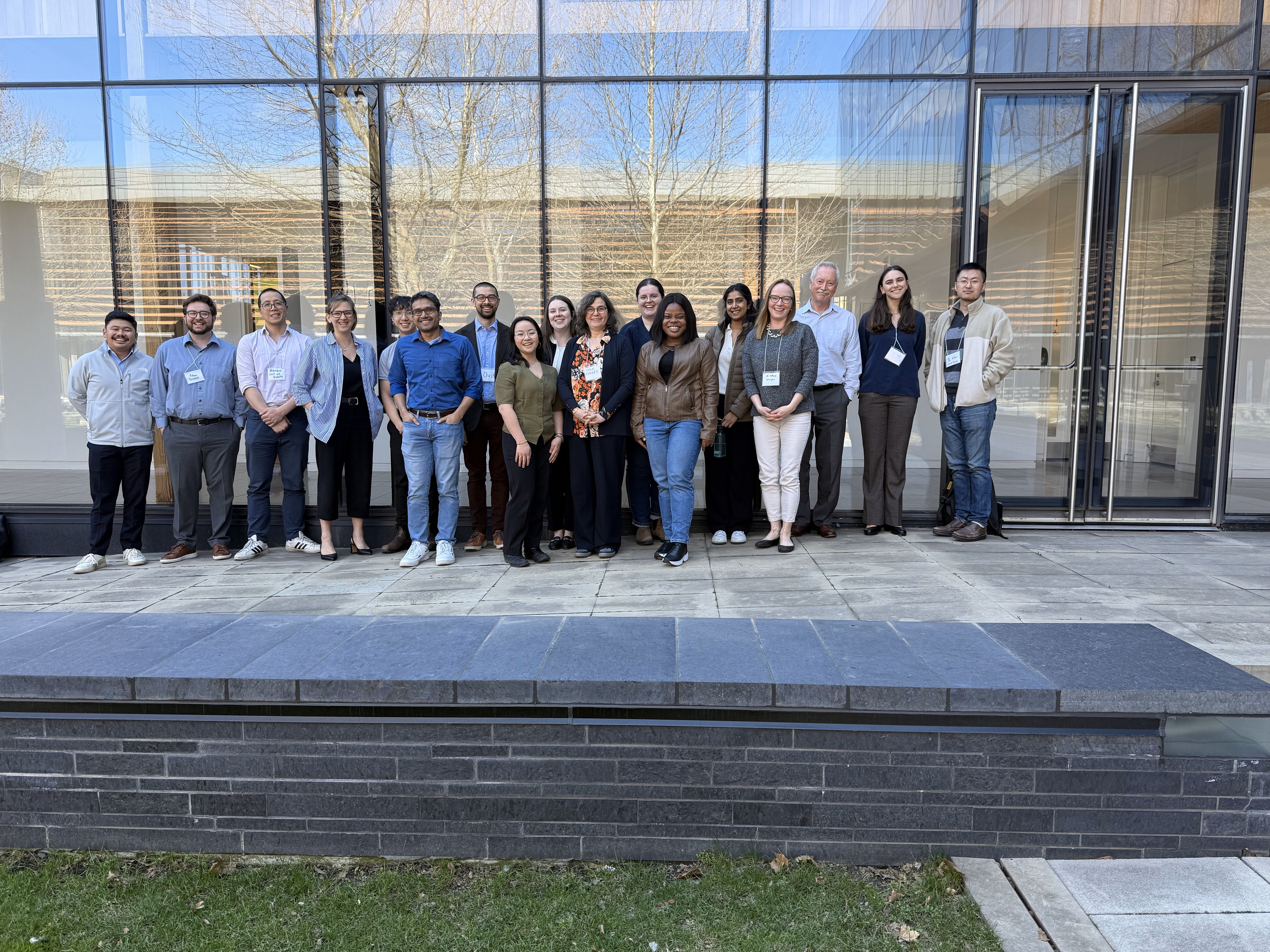 CityClimateData workshop participants gather in front of a building