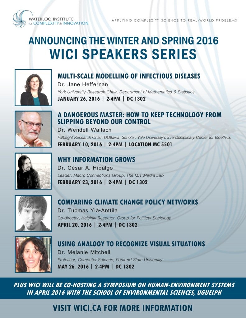 Announcing the winter and spring 2016 WICI speaker series poster