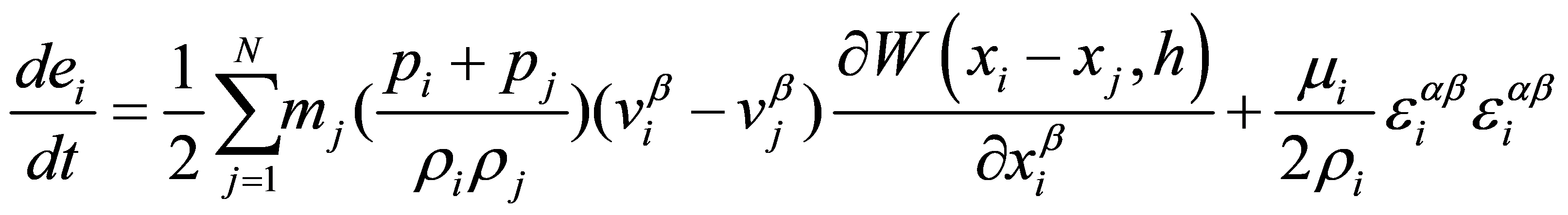 Particle approximation of energy