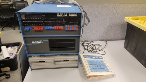 IMSAI 8080 with floppy drives in E3 workroom