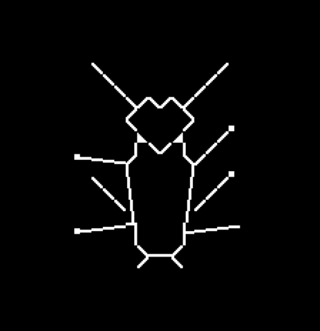 PETSCII art of cockroach