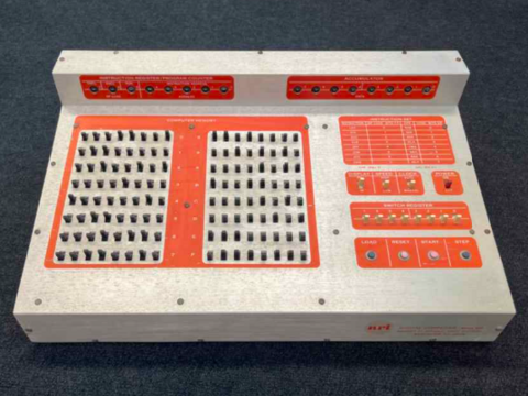 Top view of National Radio Institute Model 832 Digital Computer (2024.26.25) donated by David Stoutemyer 
