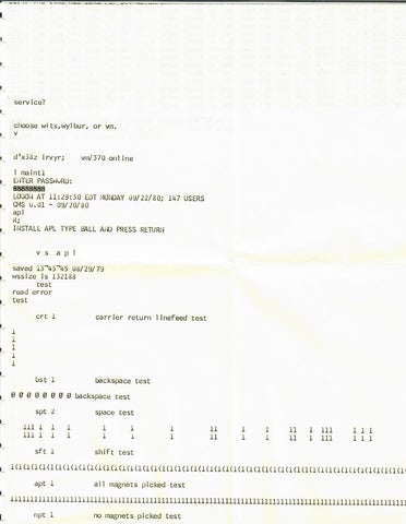 Scan of a type ball test sheet