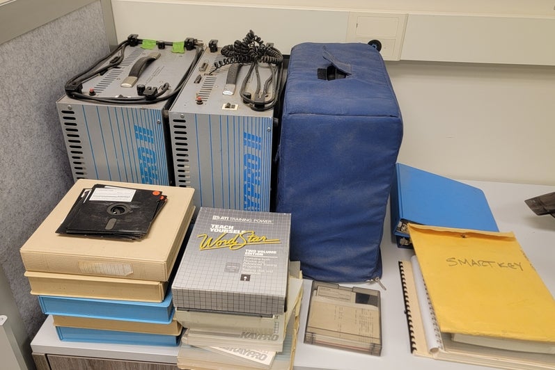 A collection of Kaypro machines