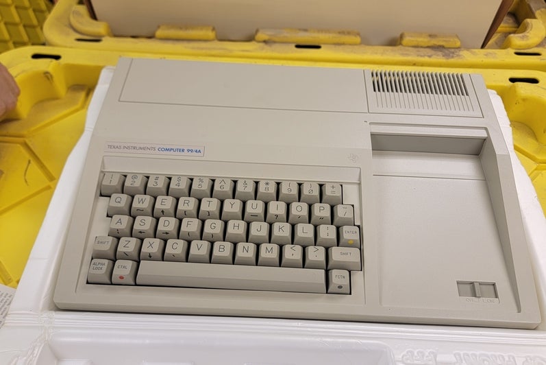 Texas Instruments 99/4A in pristine condition in E3 workroom