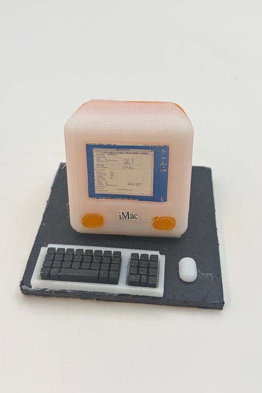 Front face of Mac G3 Tiny Model