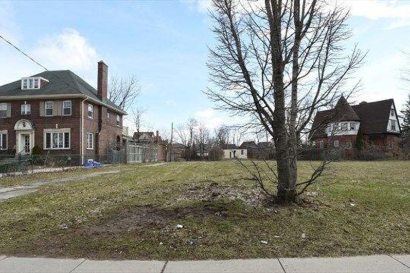 Where the house used to be today, now empty