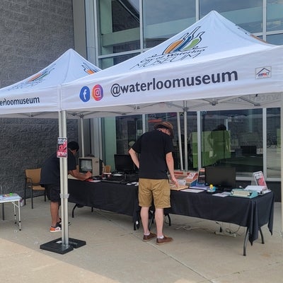 UW Computer Museum pop-up tent.