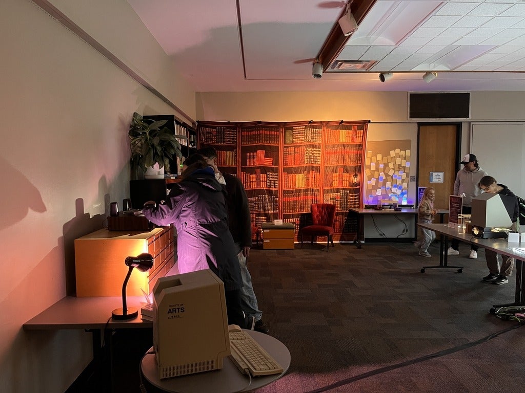Event space of the Waterloo Public Library Lumen event.