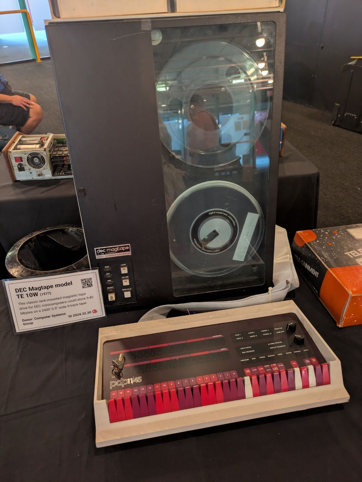 Tape drive closeup
