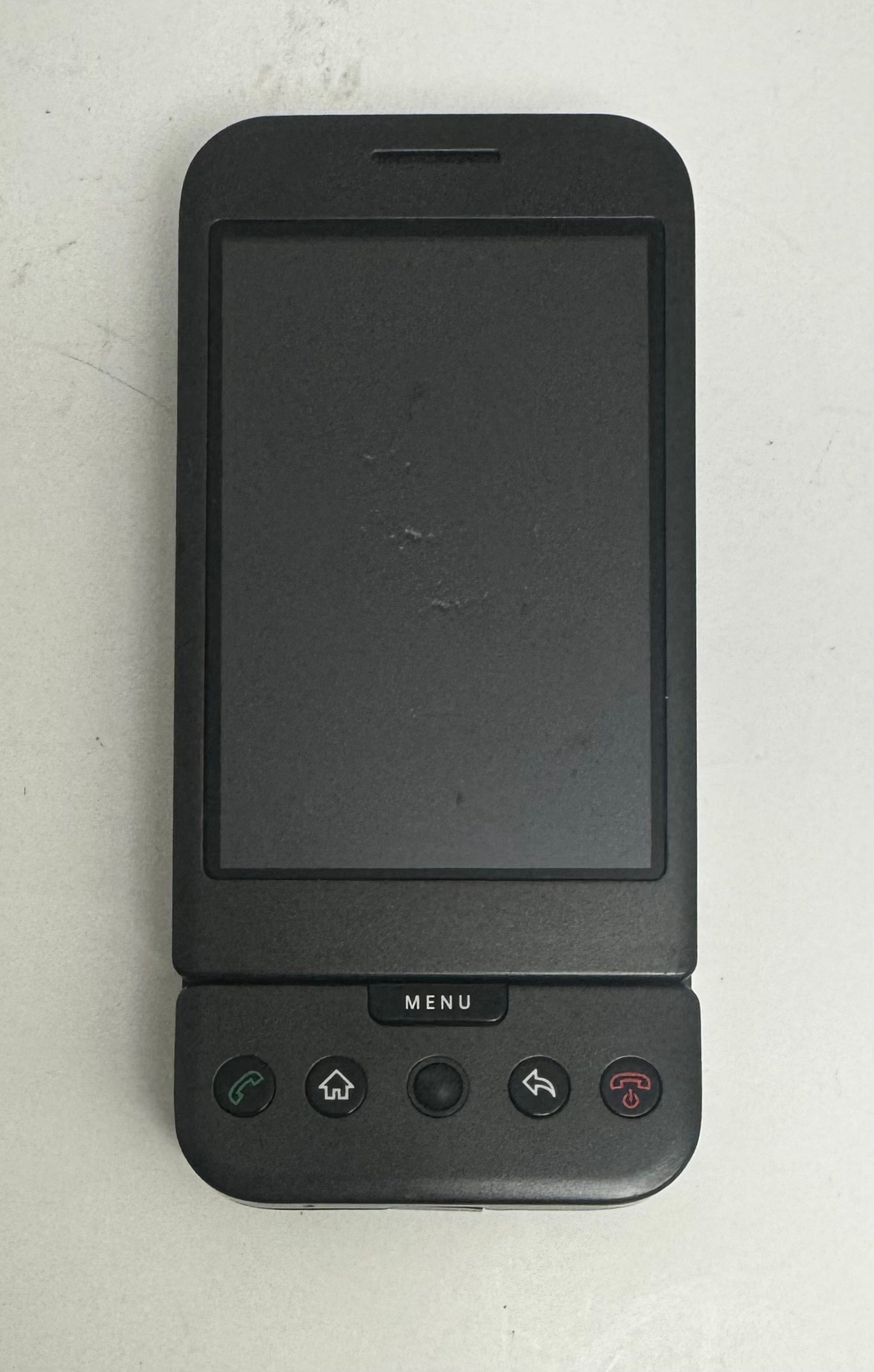 Front of an HTC Dream smartphone.