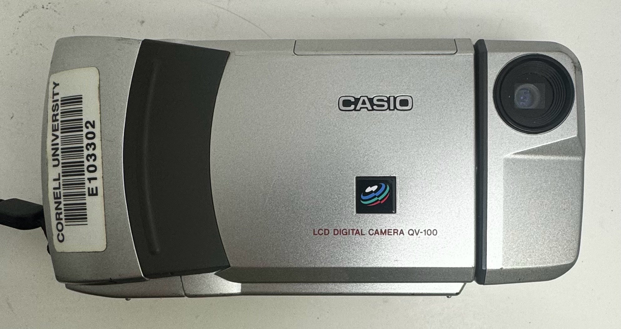 Front of a CASIO QV-100 camera.