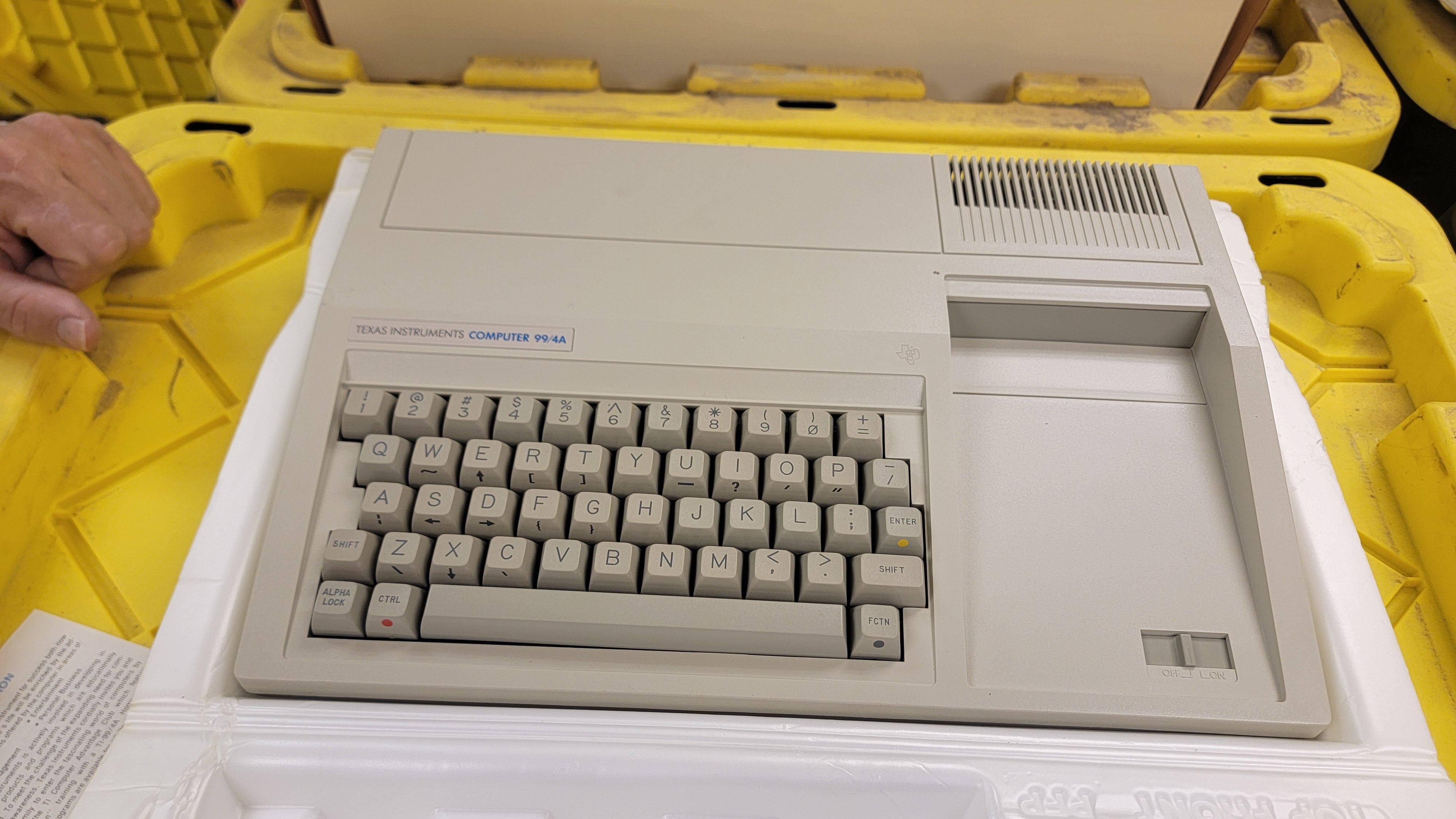 Texas Instruments 99/4A in pristine condition in E3 workroom