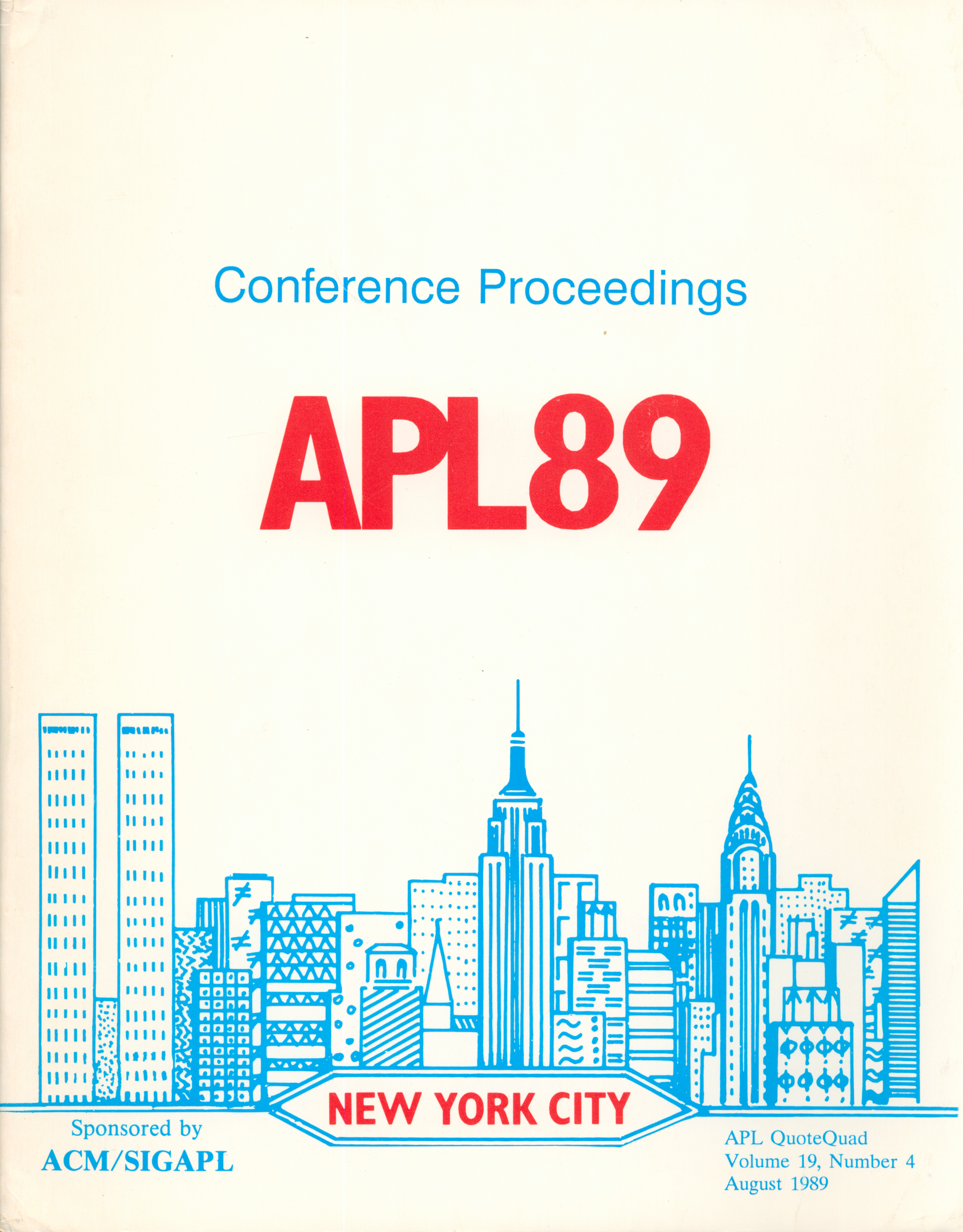 APL89 proceedings