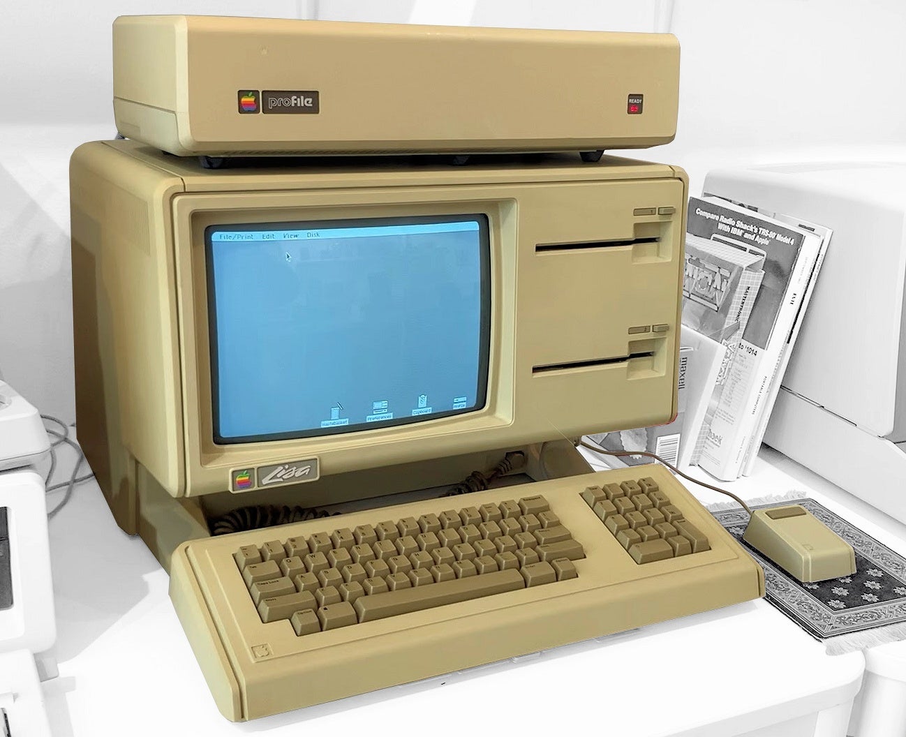 Photograph of Apple Lisa computer