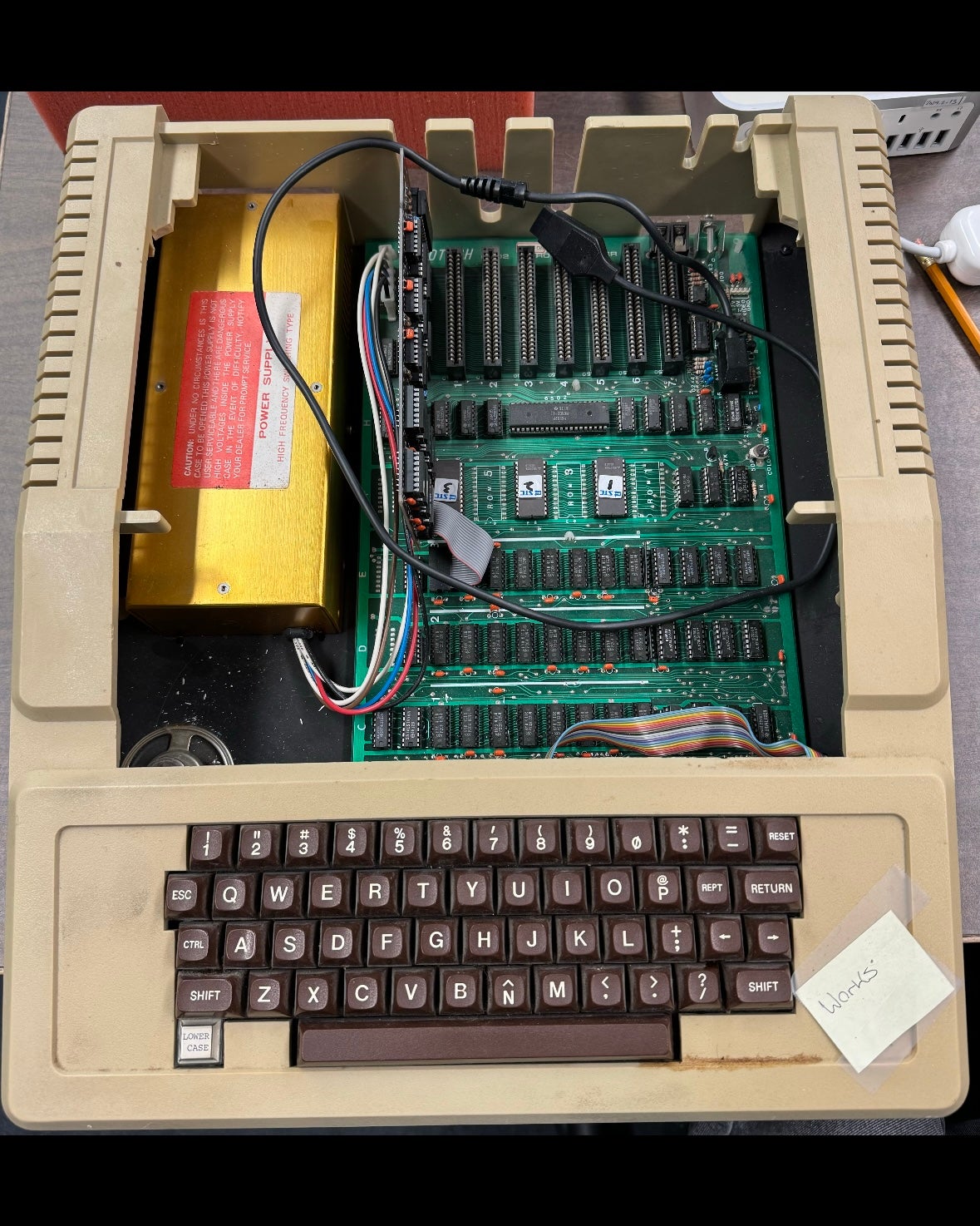 Apple II clone interior 