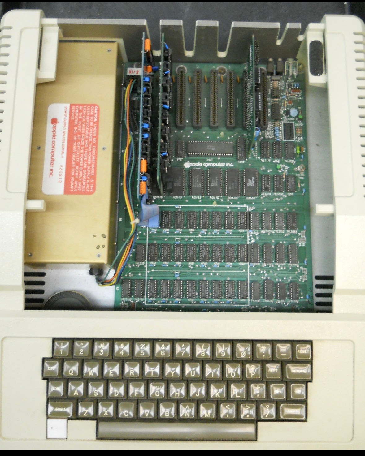 Apple II Plus interior 
