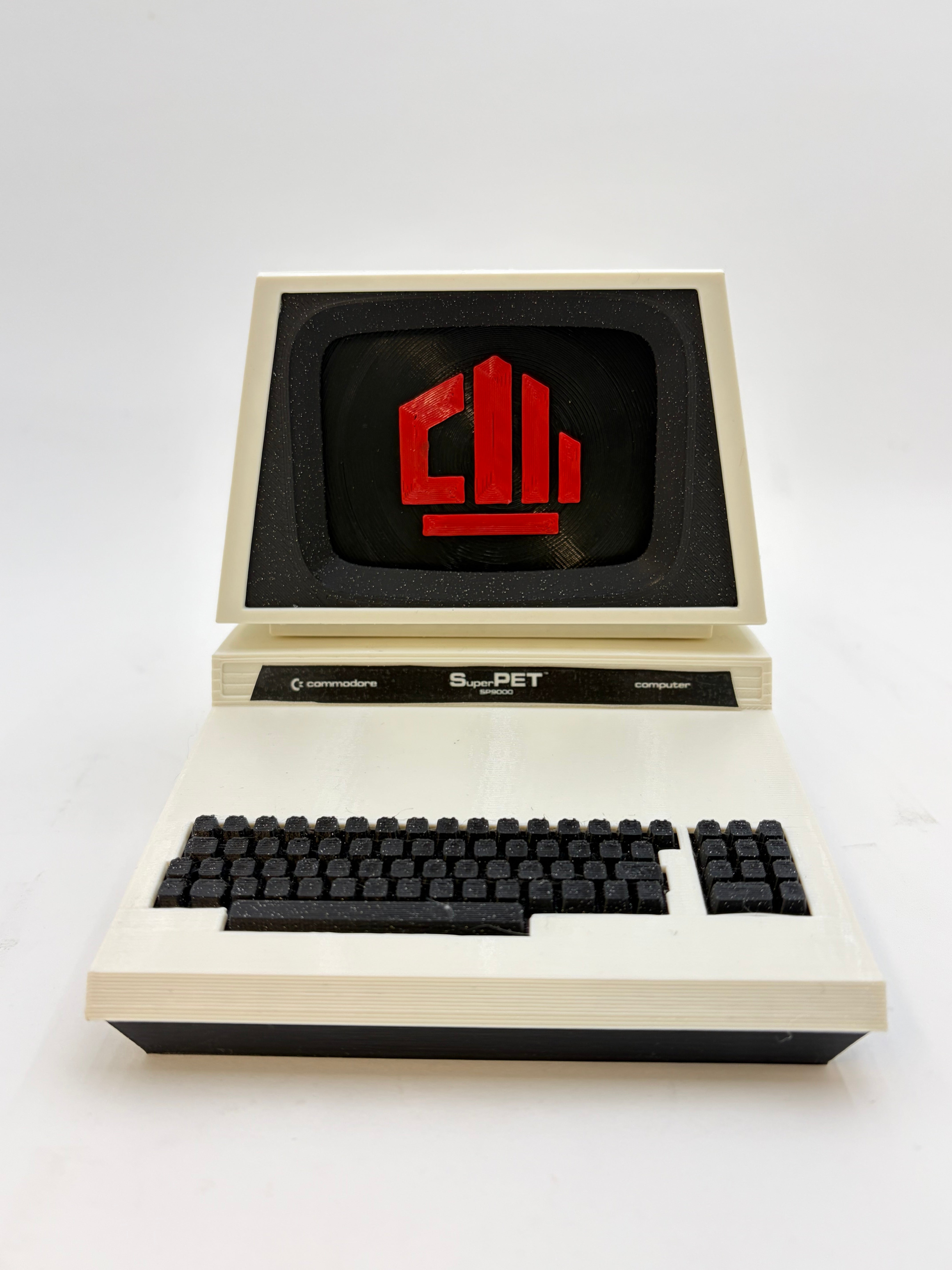 front face of tiny model of commodore superpet