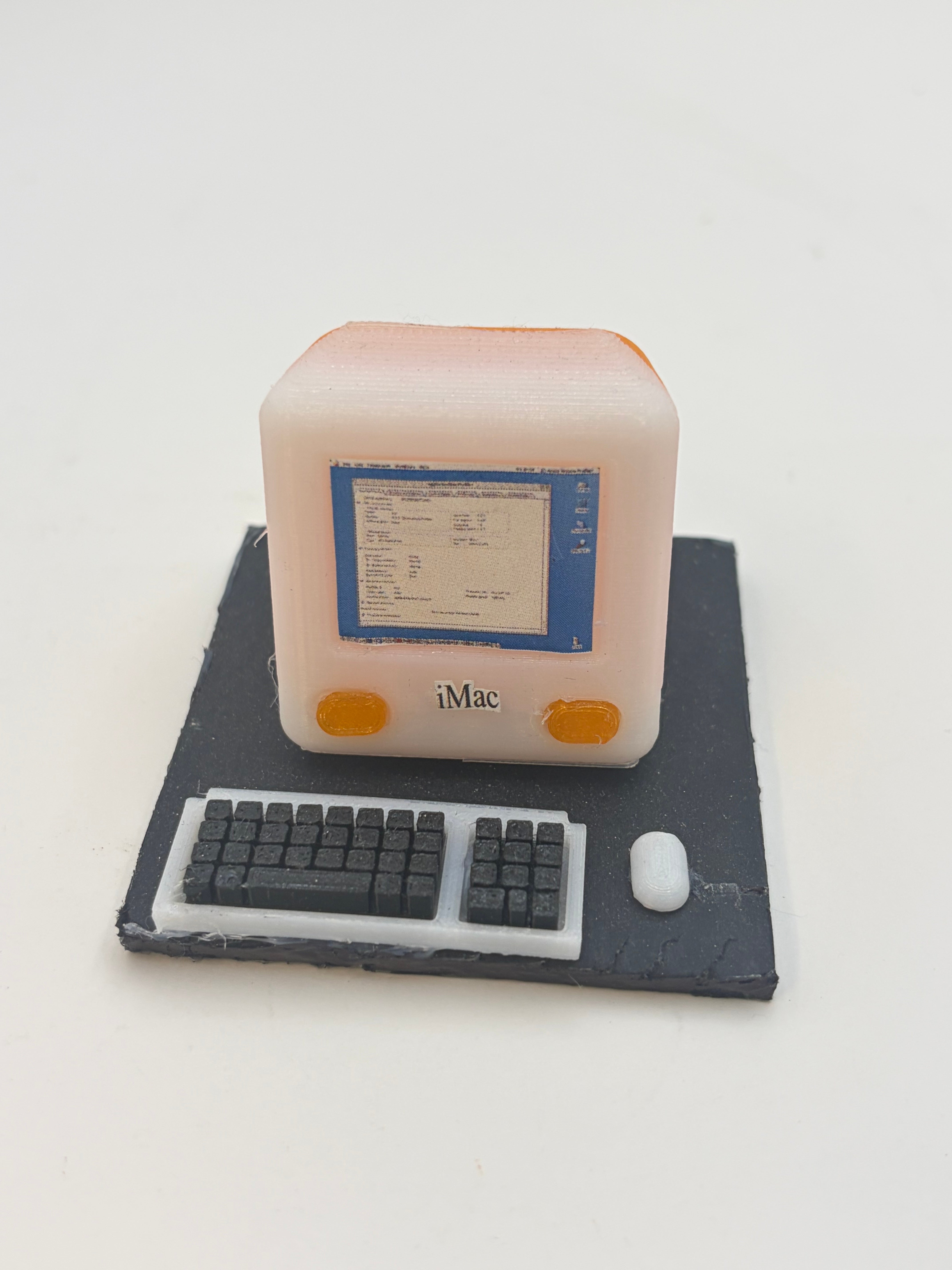 Front face of Mac G3 Tiny Model