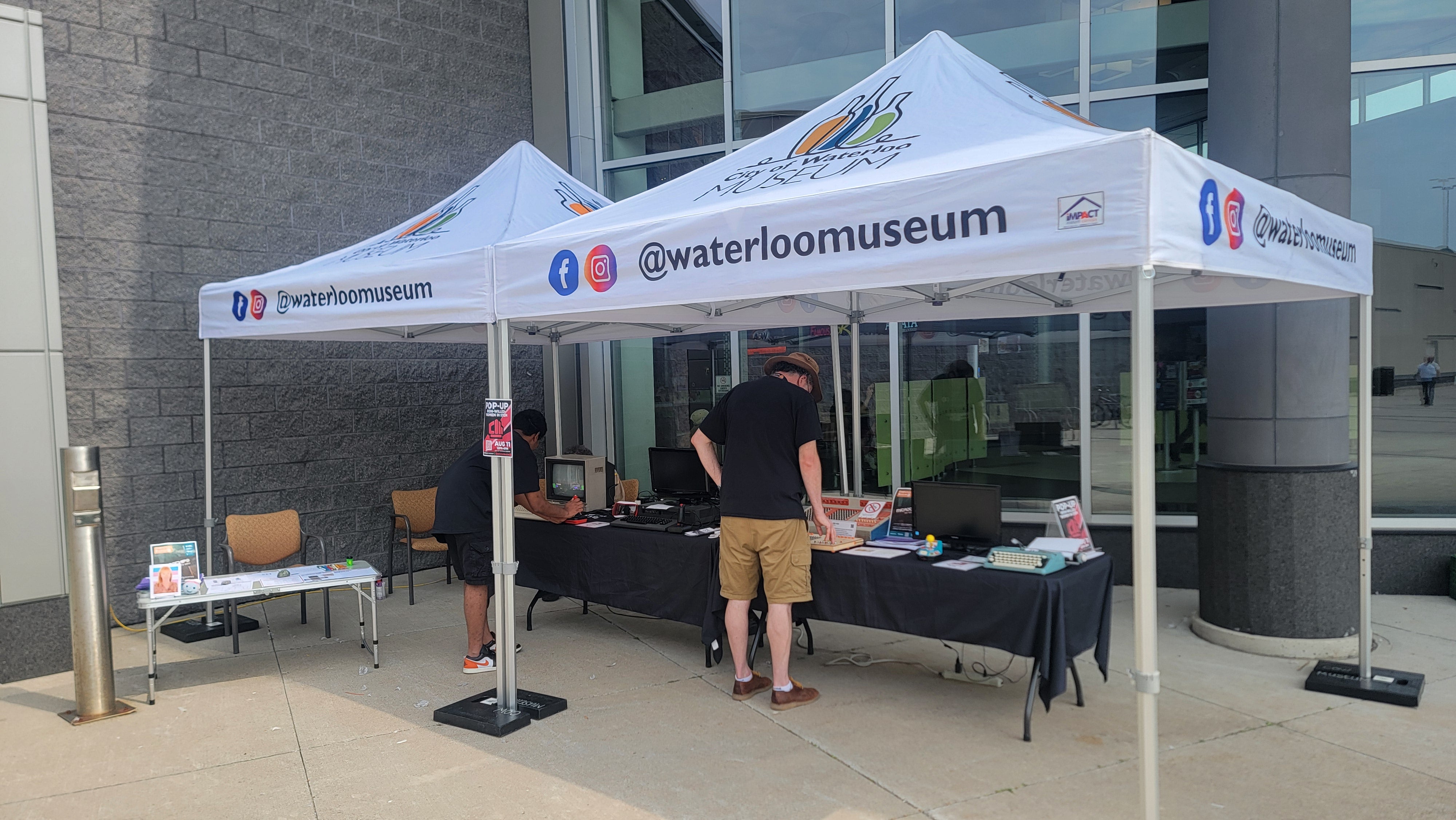 UW Computer Museum pop-up tent.