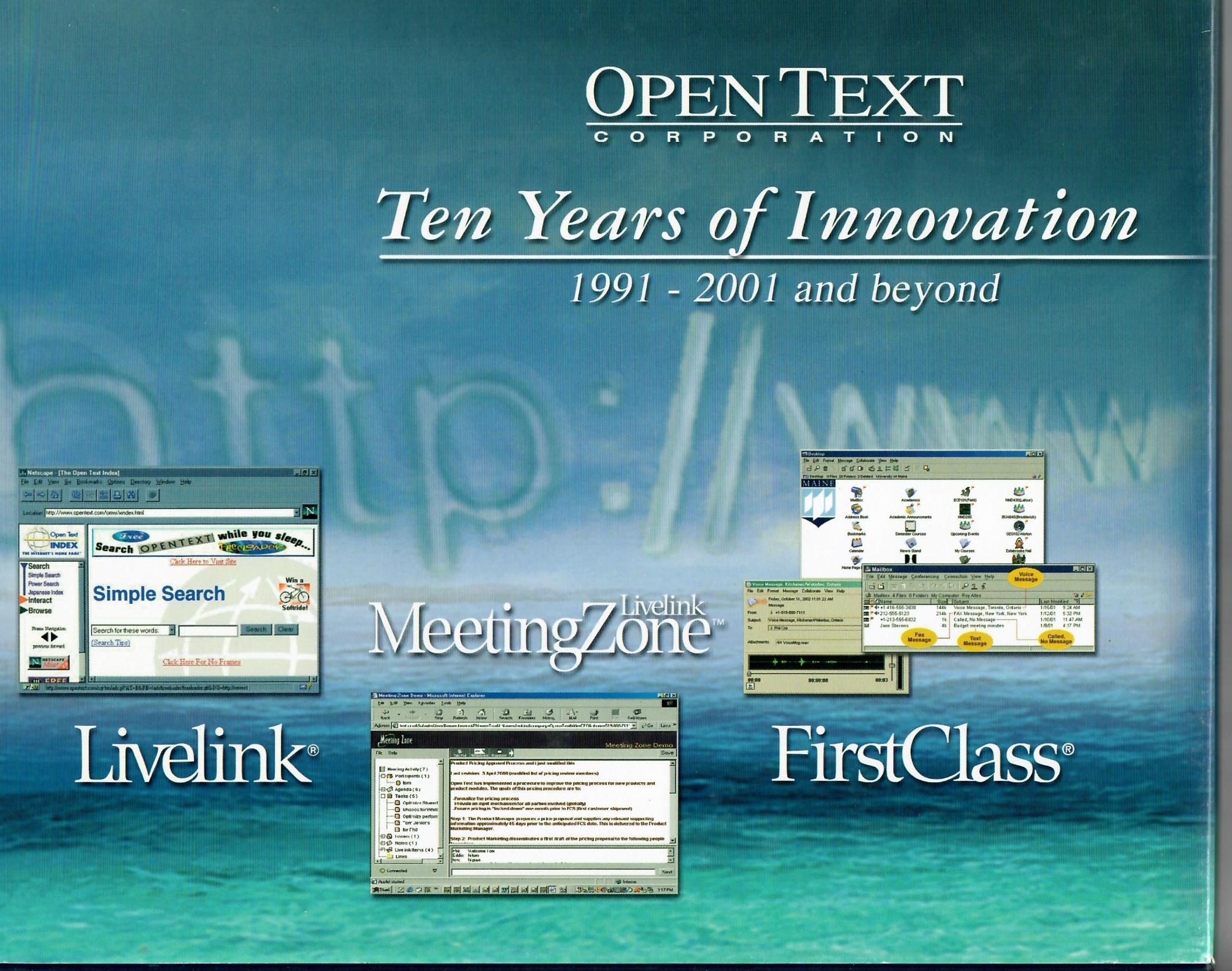 Ten Years of Innovation: 1991-2001 and beyond