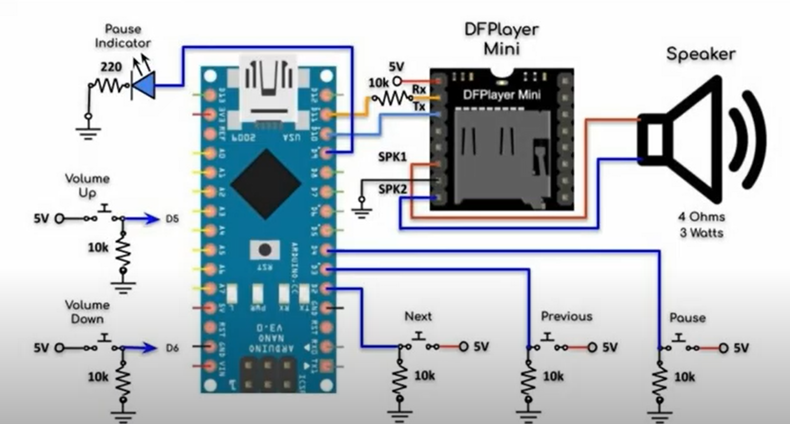 DFPlayer schematic