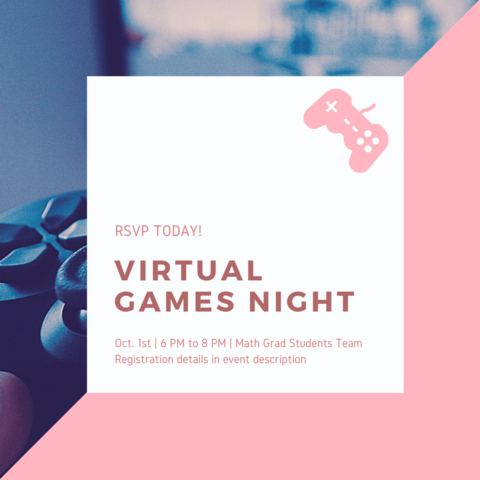 Virtual games night: register today!