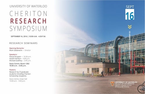 2016 Cheriton Research Symposium poster