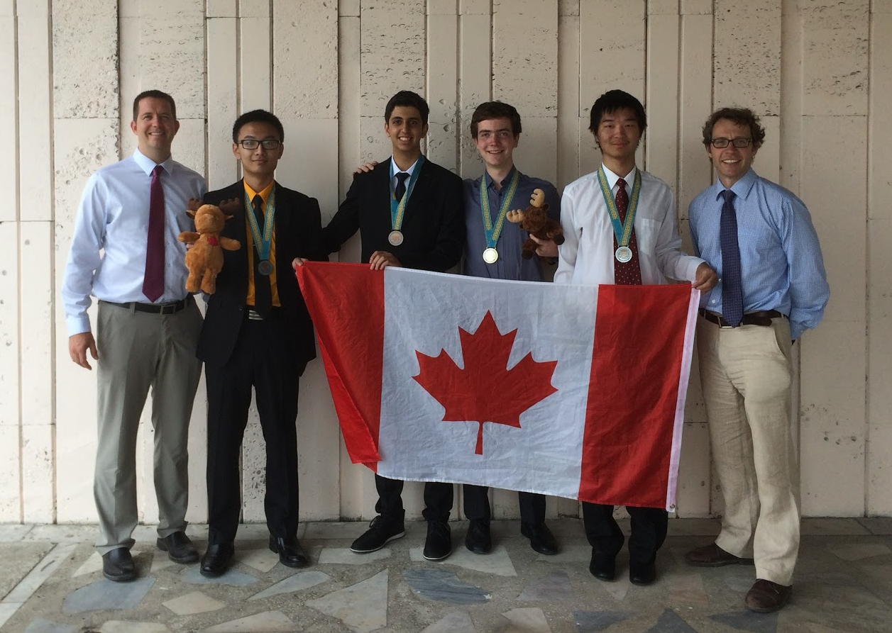Canadian IOI team: J.P. Pretti, Ben Zhang, Farbod Yadegarian, Jacob Jackson, Timothy Li, Troy Vasiga