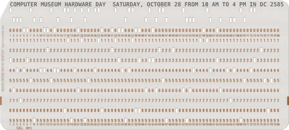 image of a computer punchcard