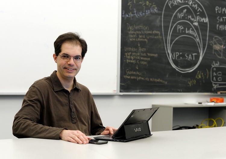 photo of Pascal Poupart in lab