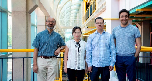 photo of Srinivasan Keshav, Liqiong Chang, Ju Wang and Omid Abari