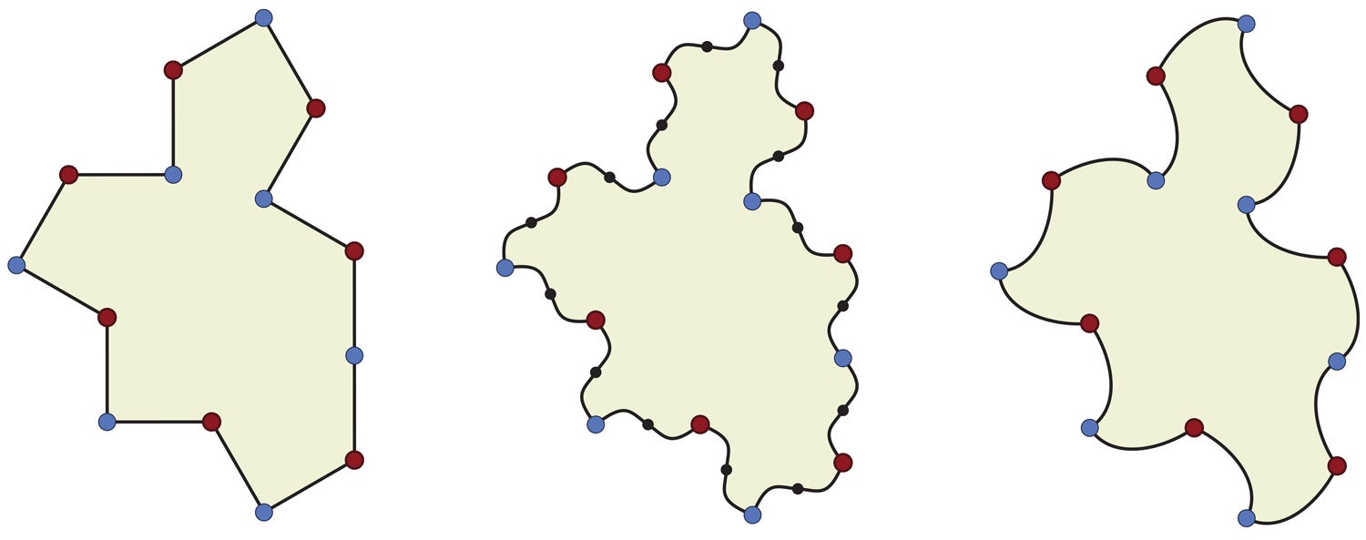 image of the spectre, a shape that tiles aperiodically without reflection