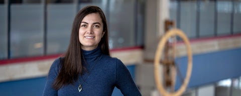 Professor Ana Crisan in the Davis Centre