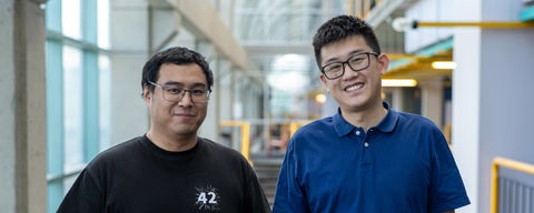 Professors Meng Xu and Sihang Liu in the Davis Centre