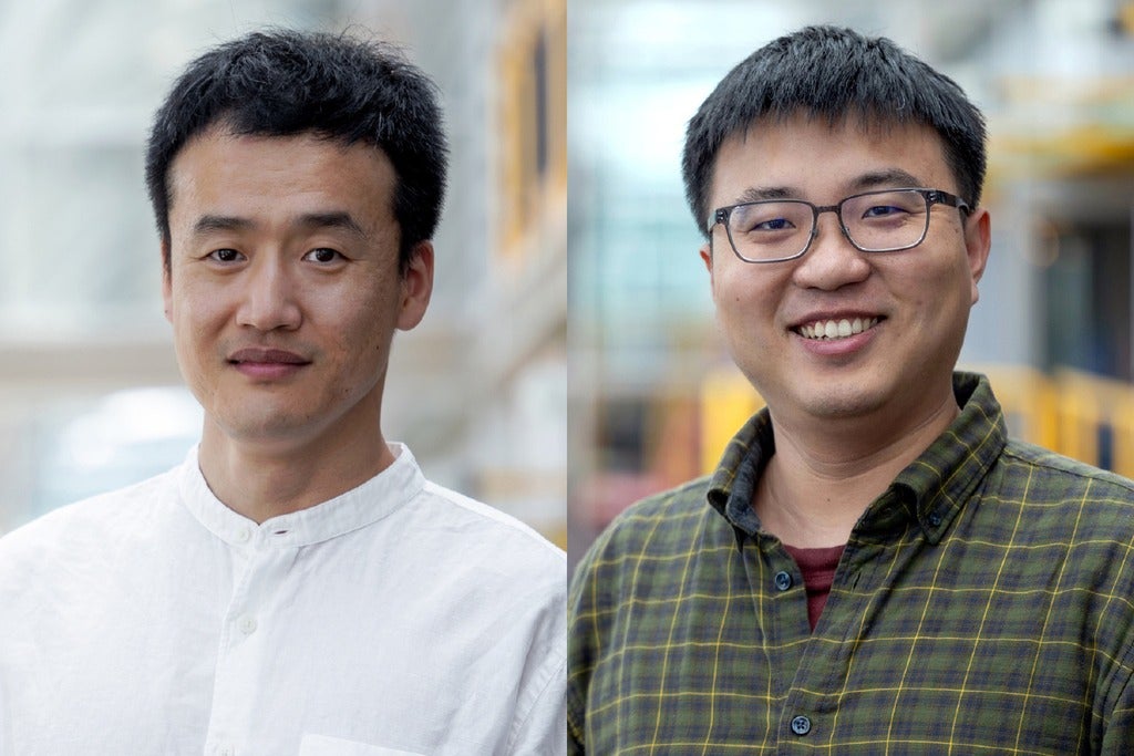 composite photo of Professors Chengnian Sun and Hongyang Zhang