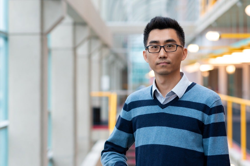 Professor Jian Zhao in the Davis Centre