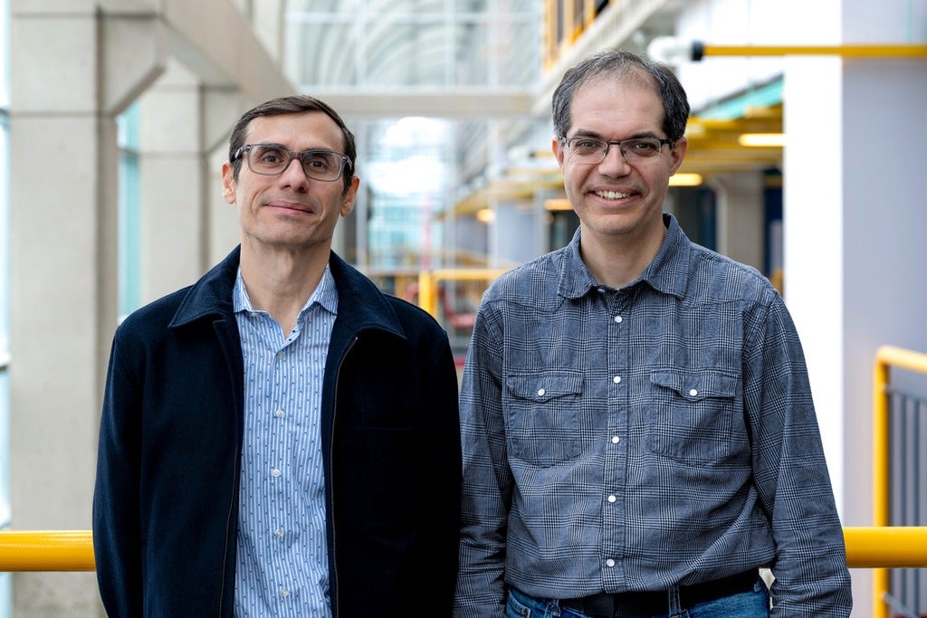 Professors Luis Ricardez-Sandoval and Pascal Poupart in the Davis Centre