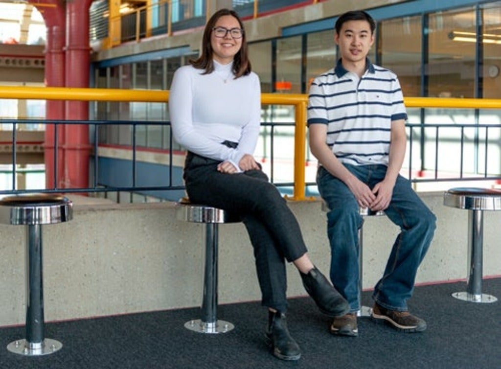 photo of Shannon Veitch and Steven Feng