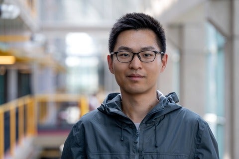 Professor Yizhou Zhang in Waterloo's Davis Centre