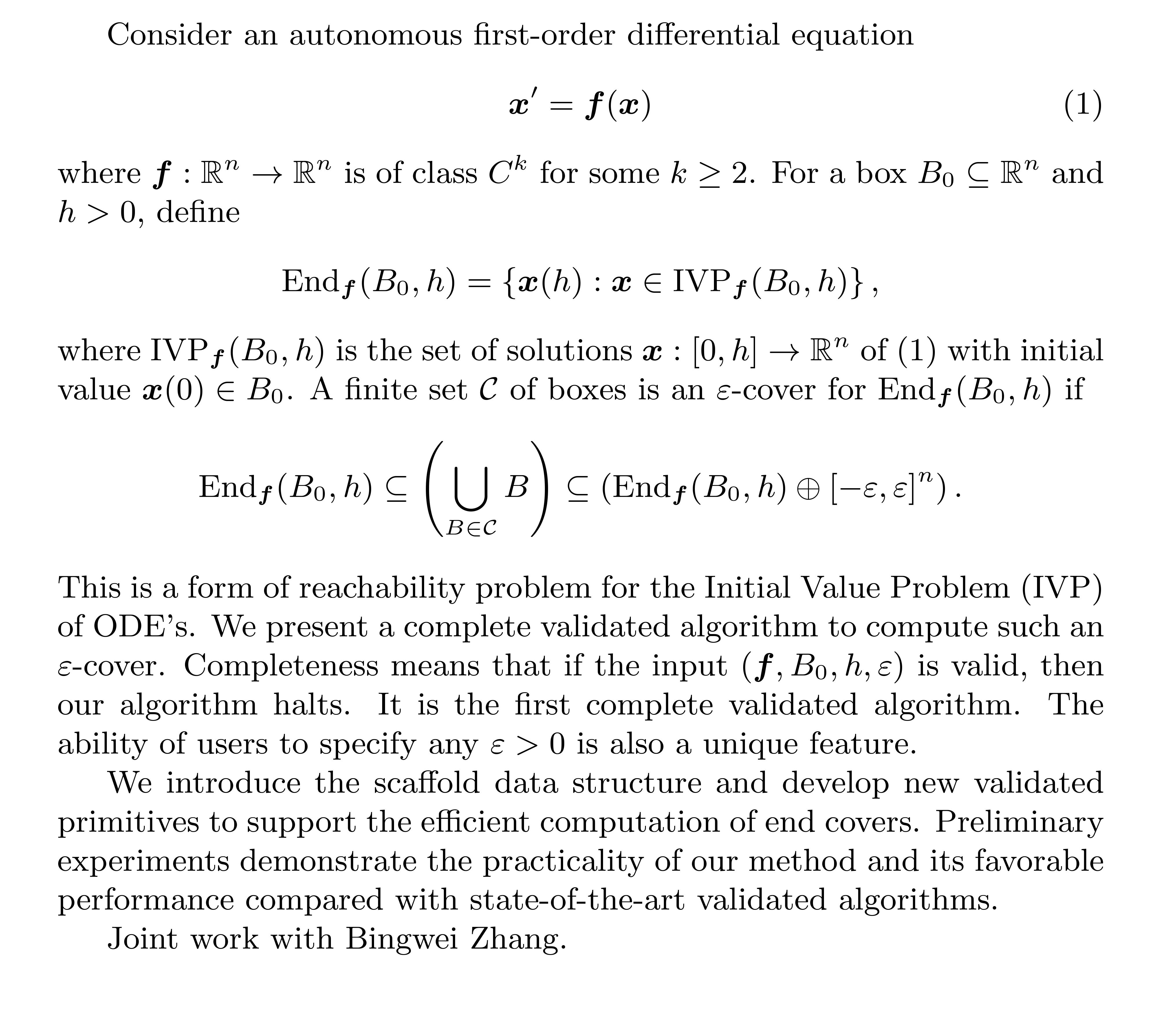 Chee Yap's paper abastract