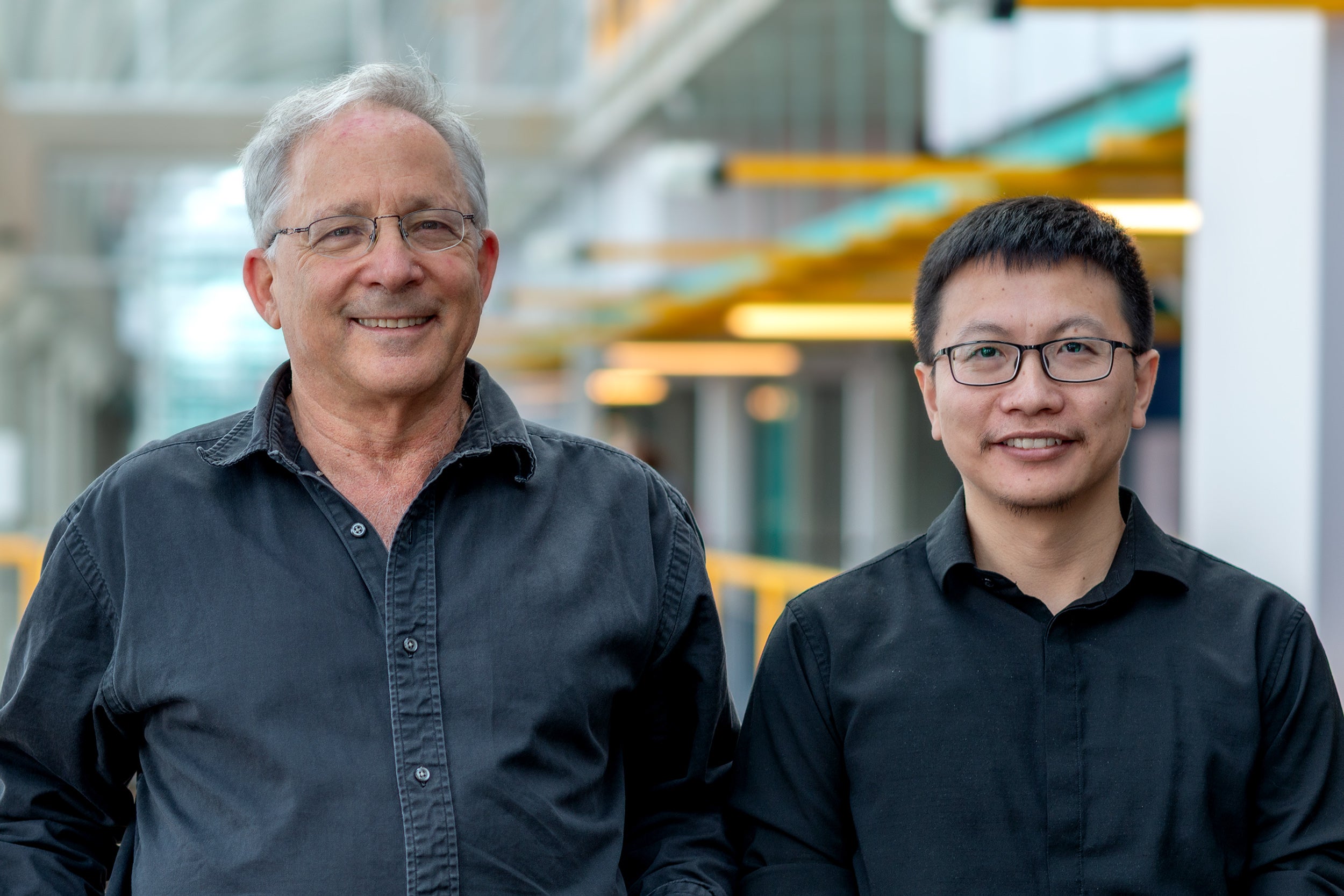 left to right: Shai Ben-David and Yaoliang Yu