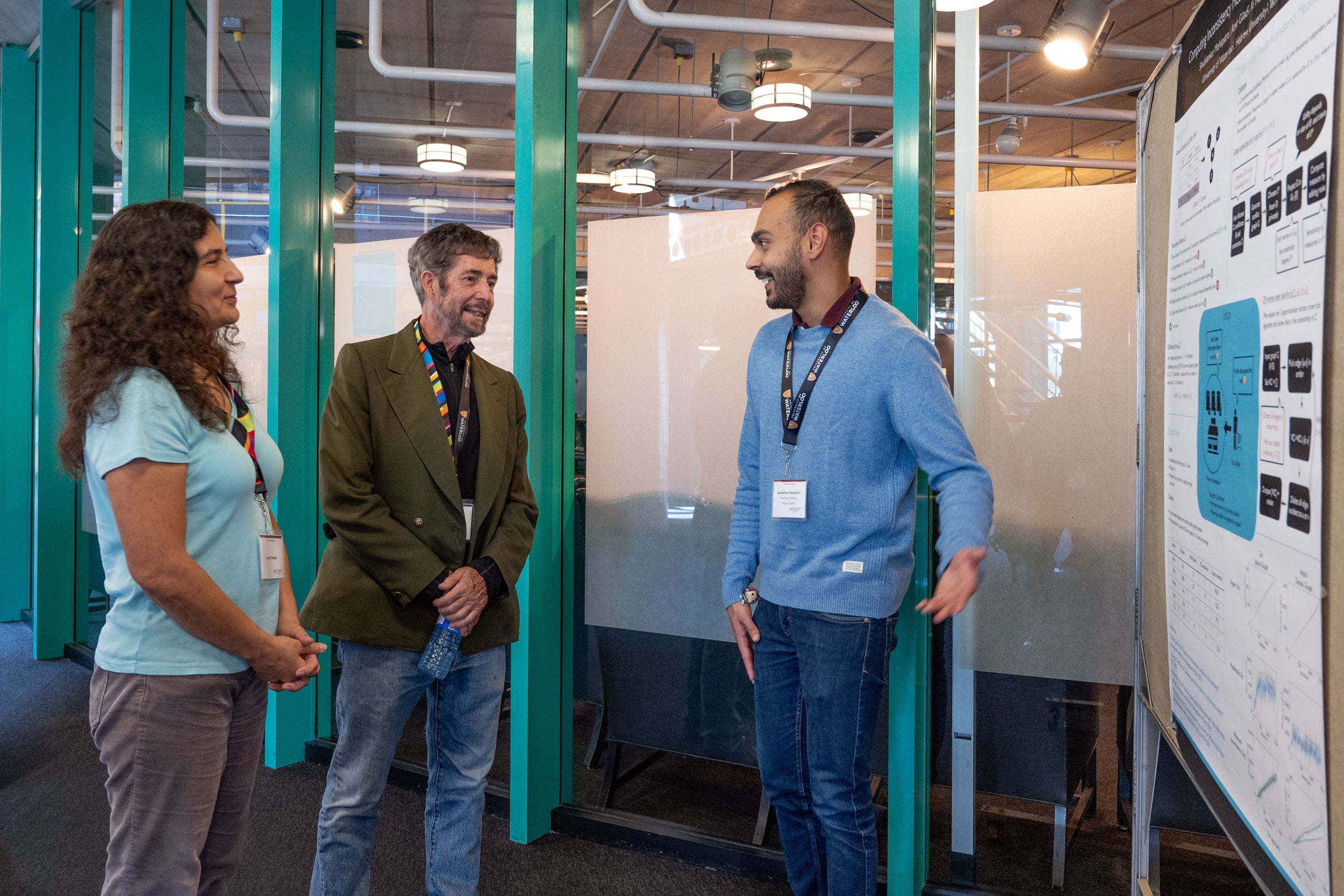 Shubhankar Mohapatra presenting his poster at 2025 Cheriton Research Symposium