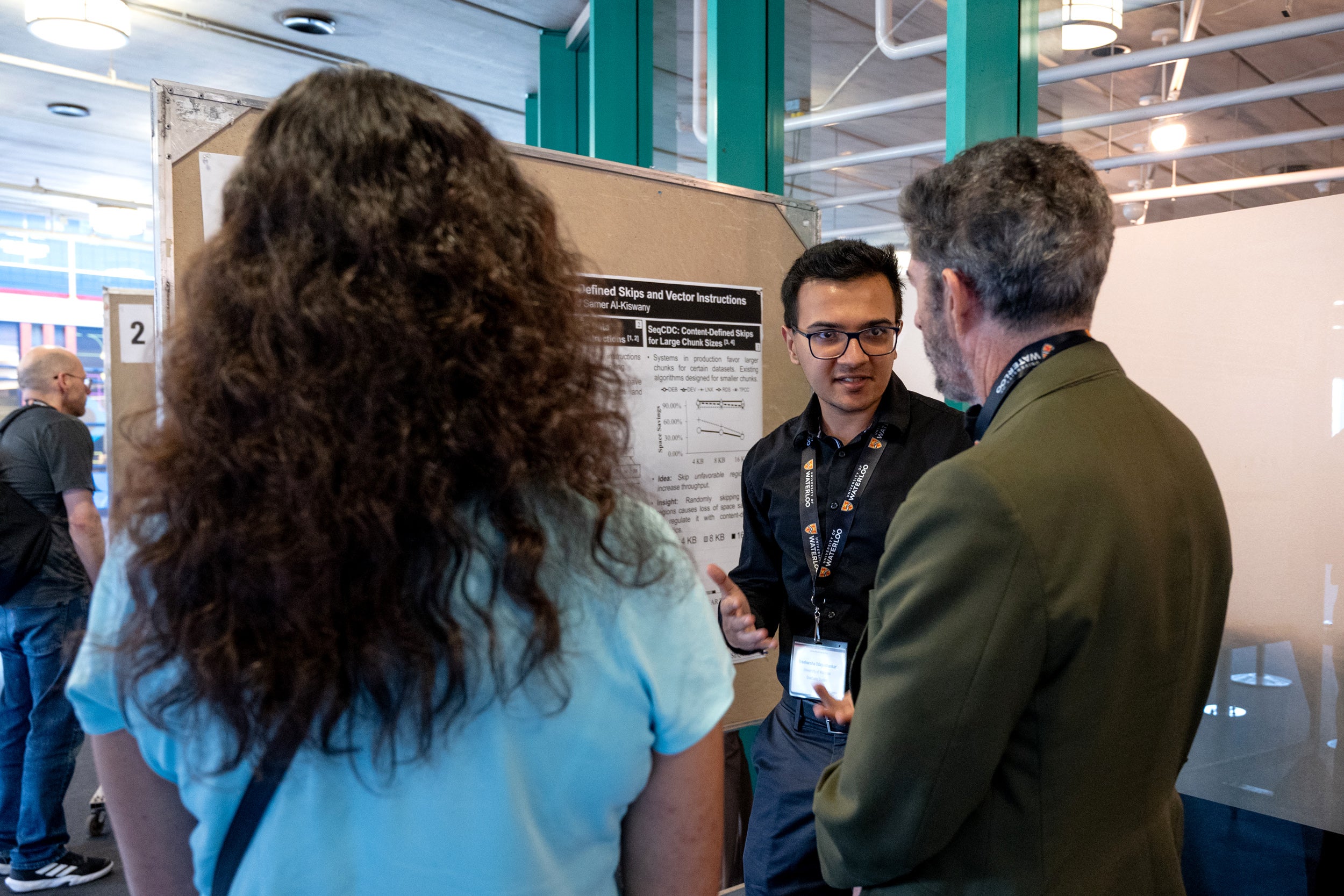 Shubhankar Mohapatra presenting his poster at 2025 Cheriton Research Symposium