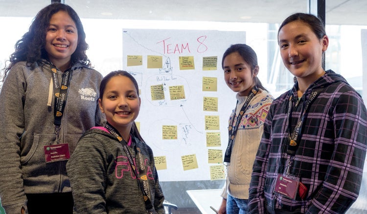 image of team 8 at Technovation launch