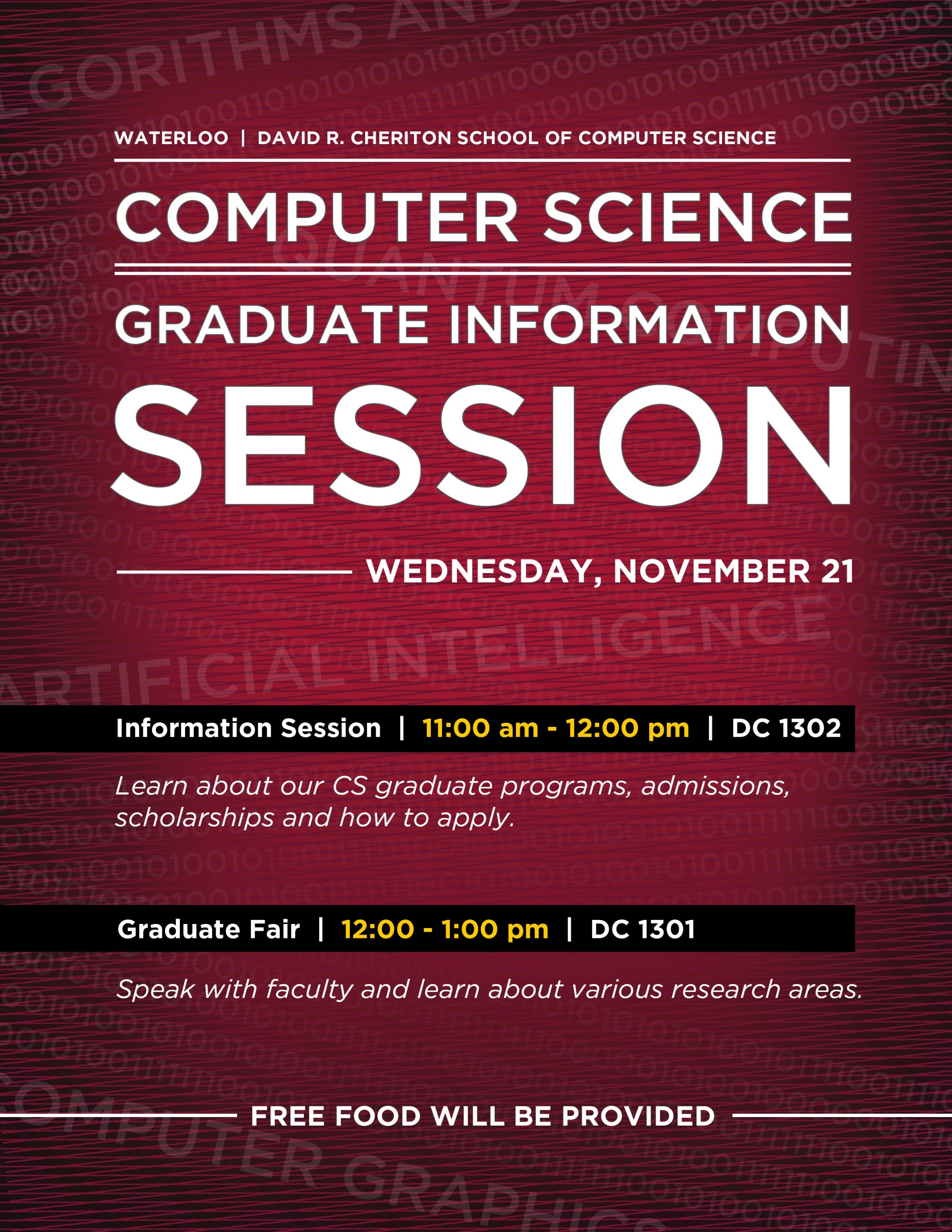 CS Grad Information Session - November 2012