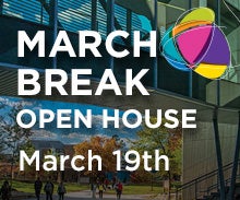 March break open house poster