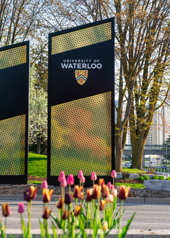 University of Waterloo sign