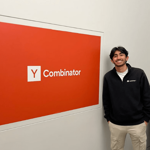 Humza Ahmed, founder of Automax.ai, at Y Combinator