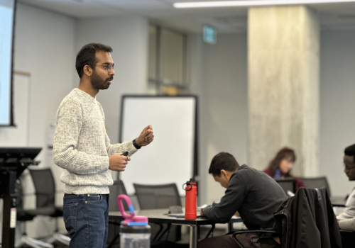 Ameya Kale running Design Thinking Workshop